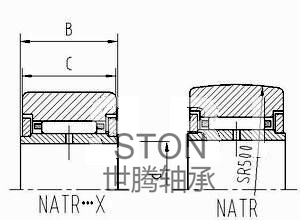 平擋圈型滾輪軸承